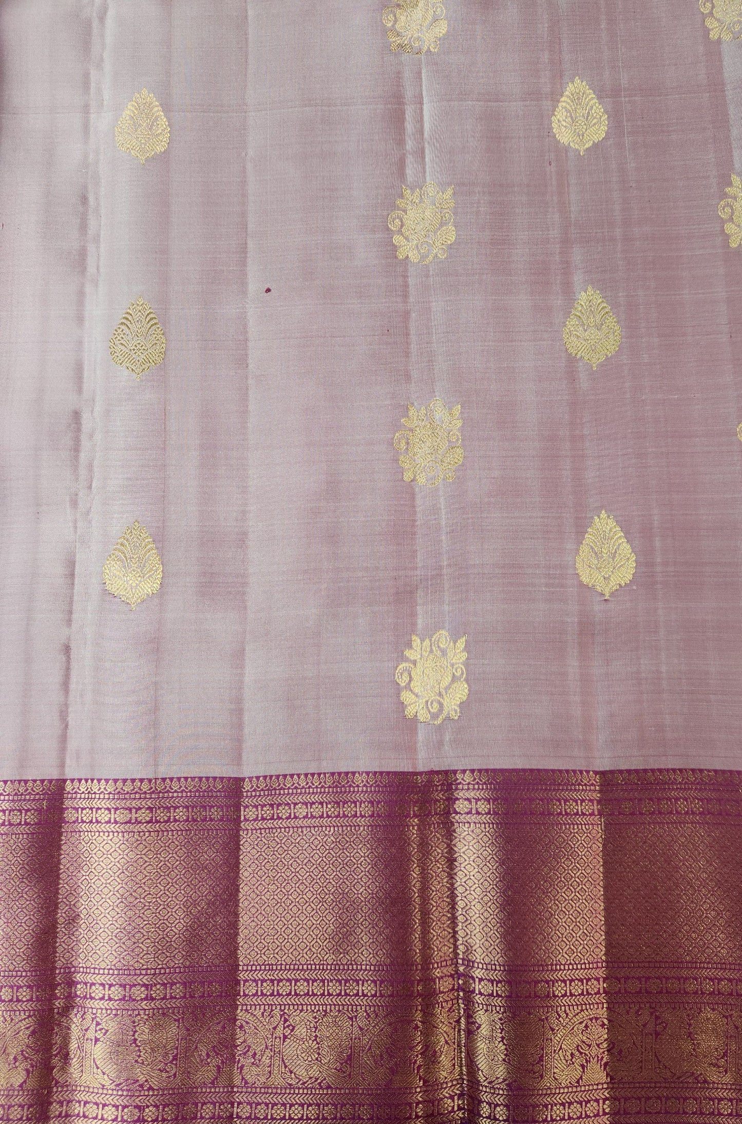 Mauve Muse - Handwoven Kancheevaram Pure Silk Saree