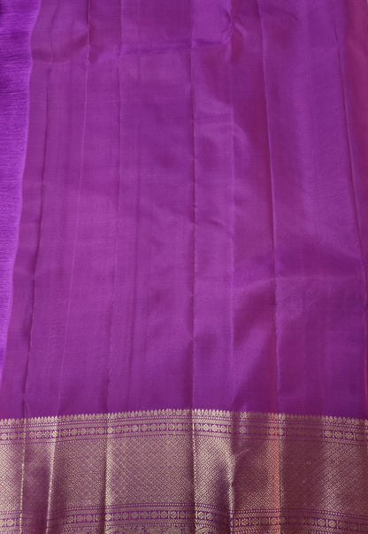 Mauve Muse - Handwoven Kancheevaram Pure Silk Saree