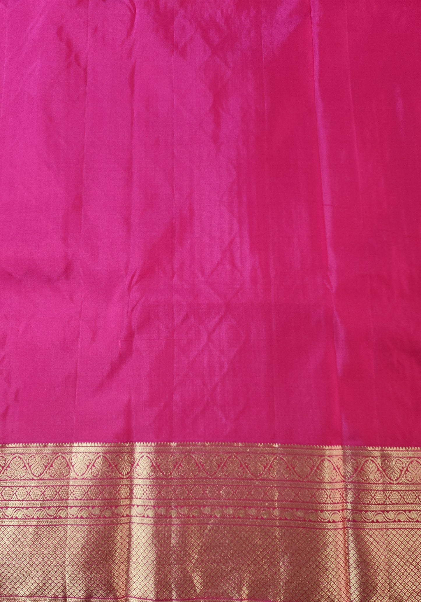 Pure Kancheevaram Silk Saree with triangle checkered pattern