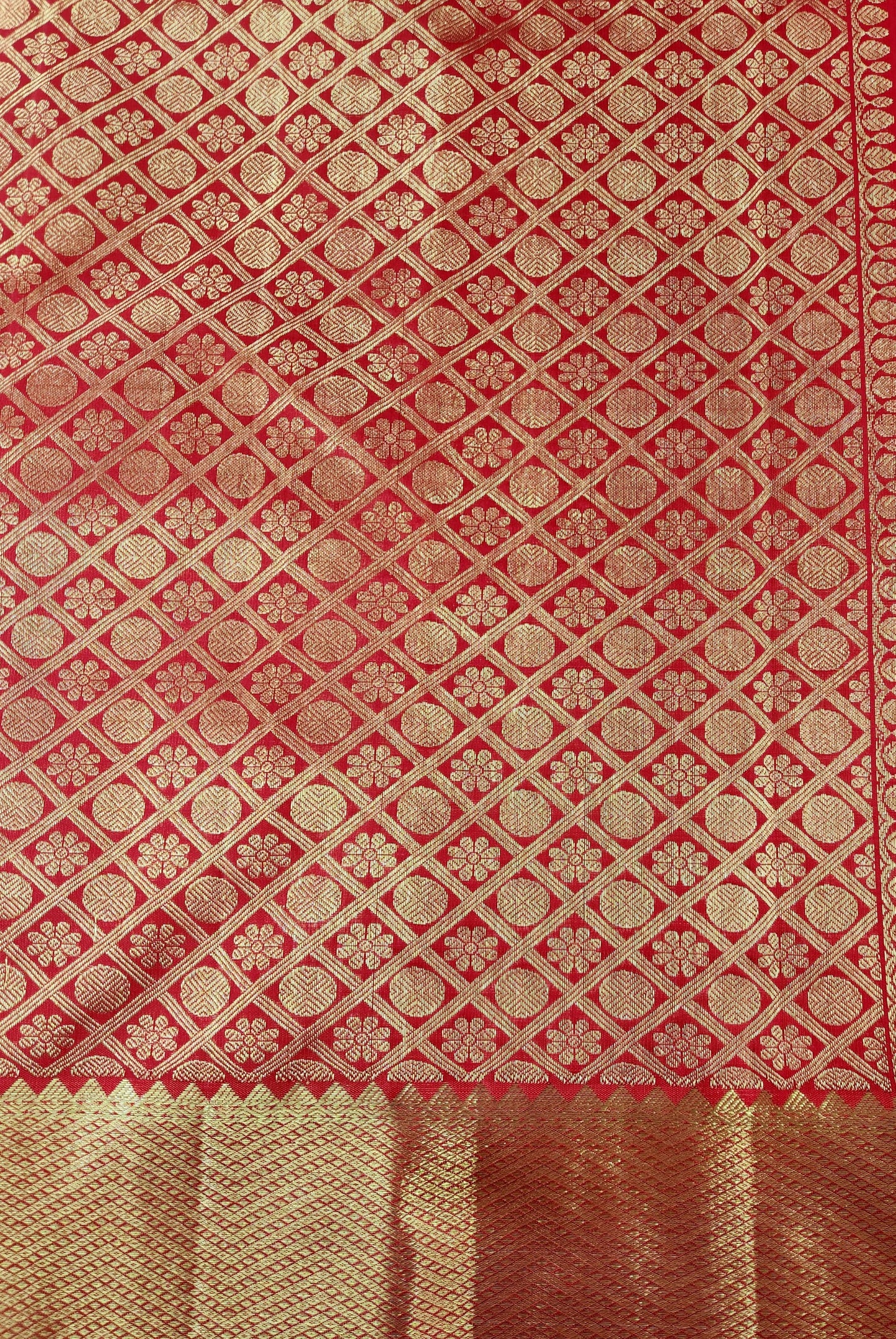 Handwoven Pure Silk Saree with vertical stripes