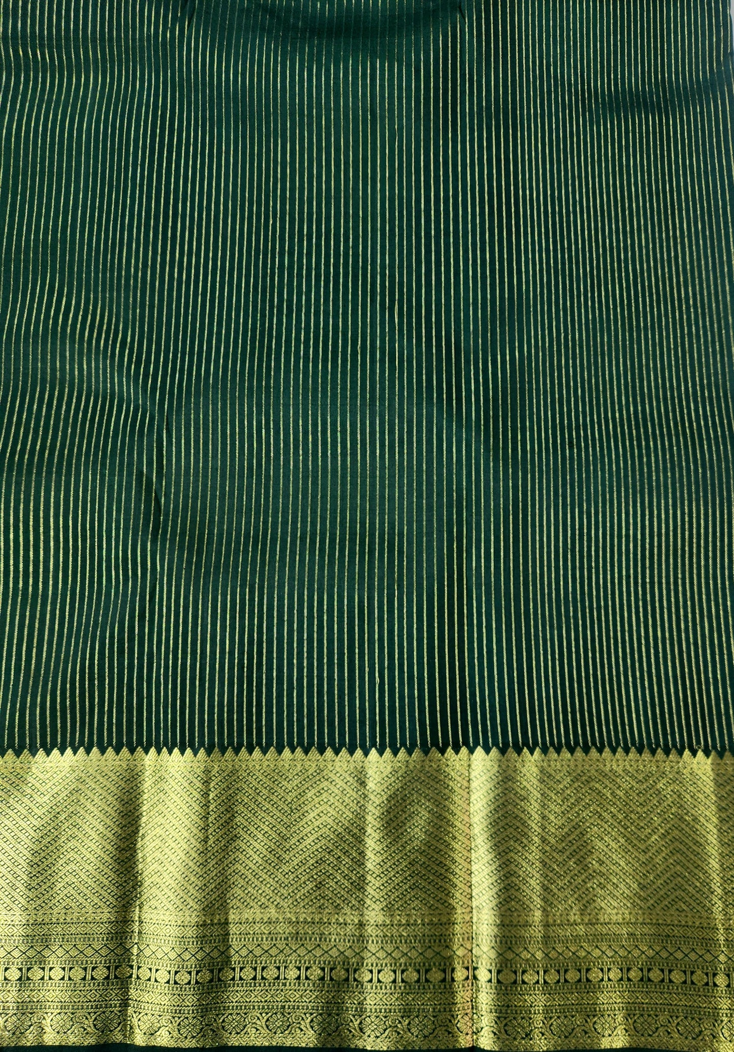 Handwoven Pure Silk Saree with vertical stripes