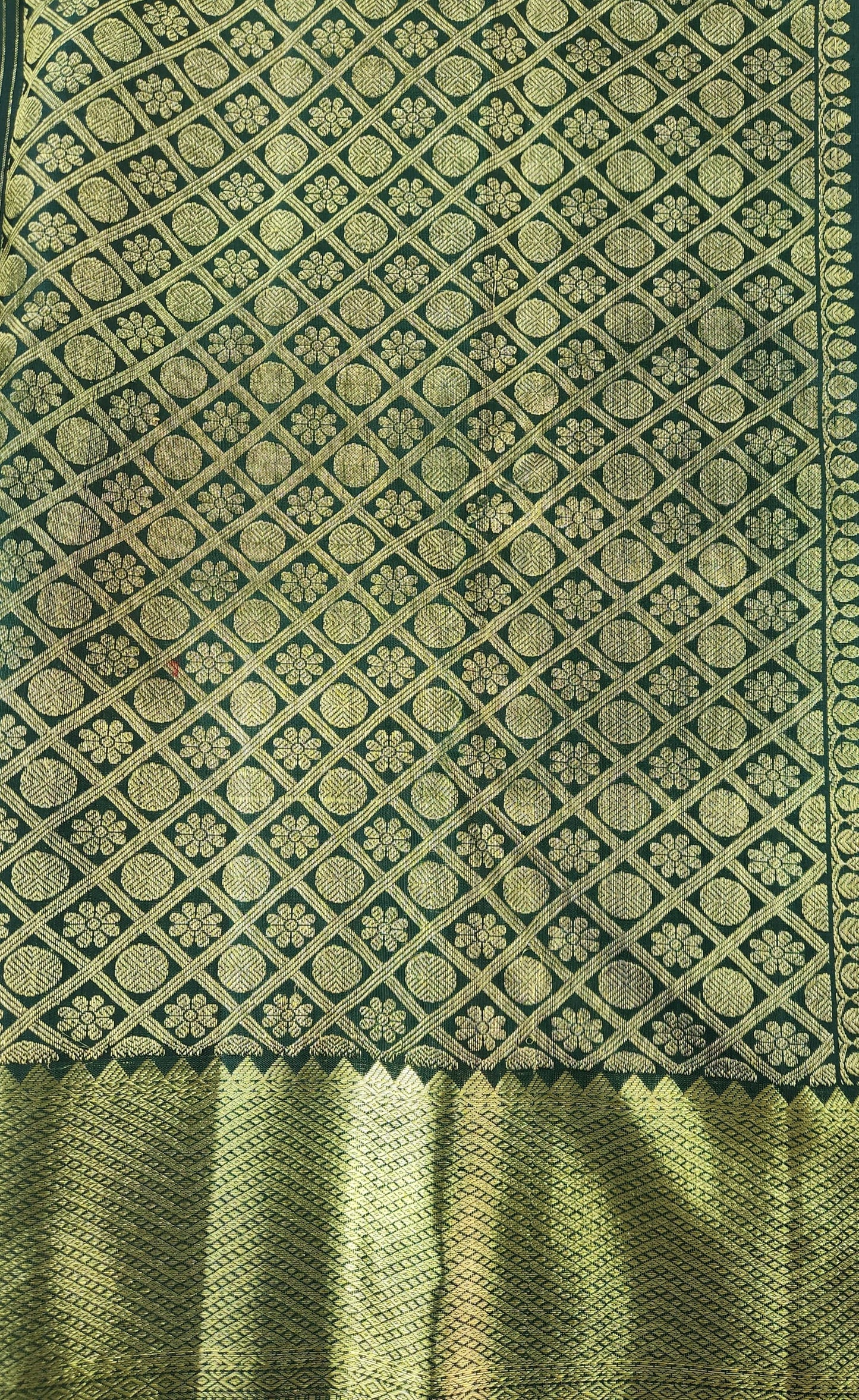 Handwoven Pure Silk Saree with vertical stripes