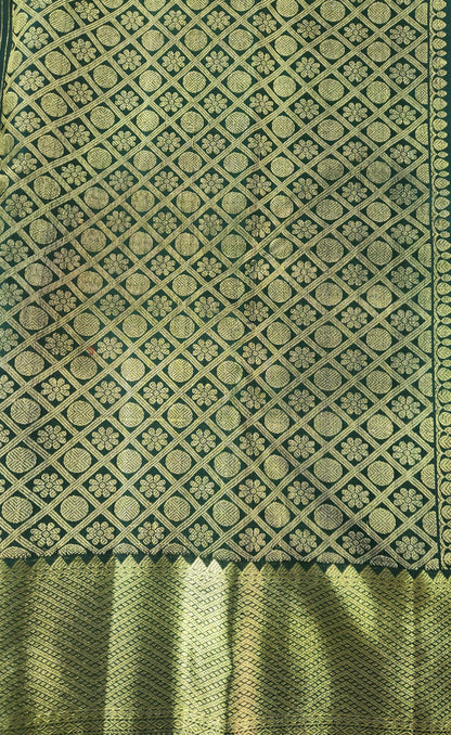 Handwoven Pure Silk Saree with vertical stripes