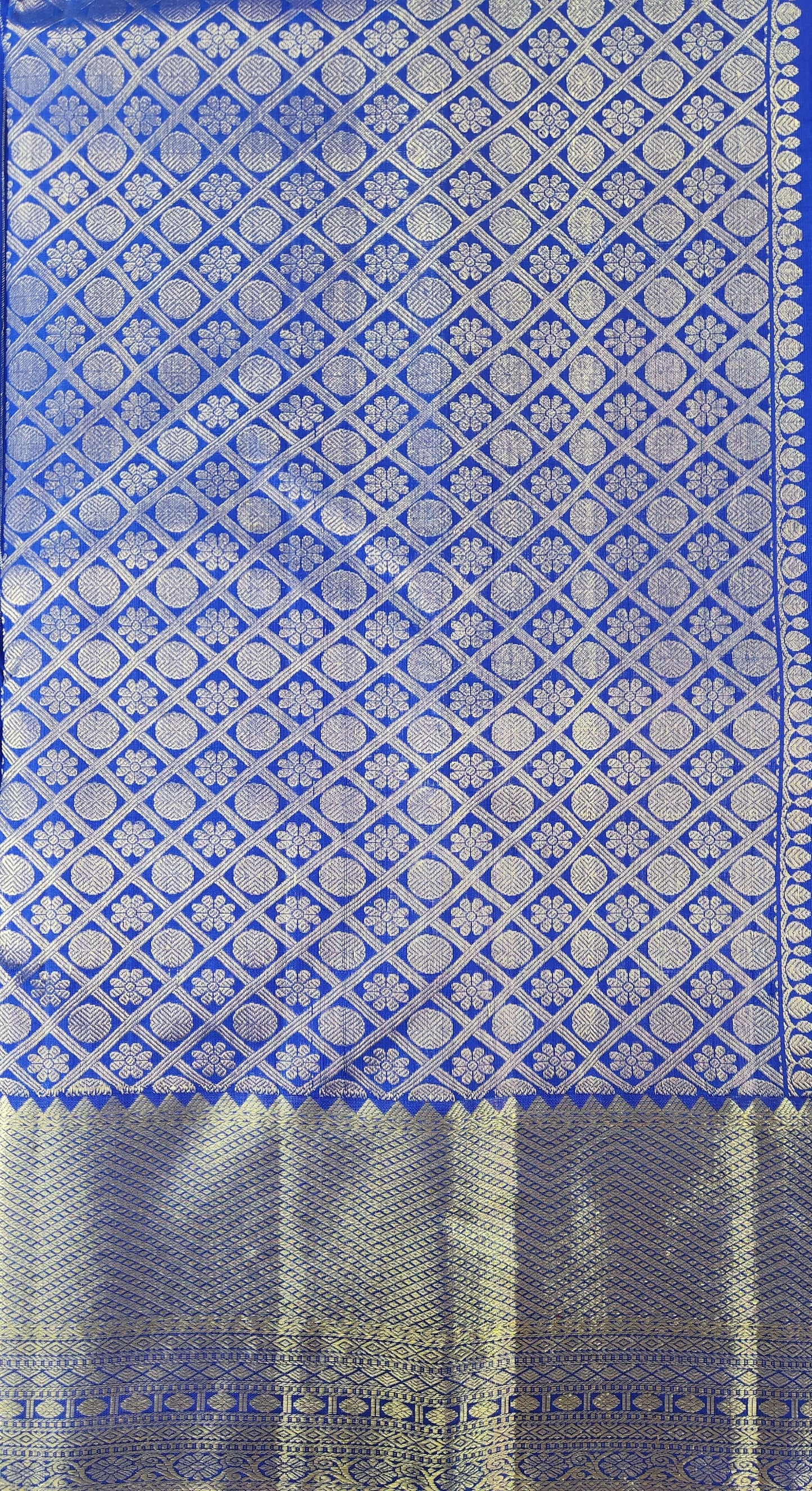 Handwoven Pure Silk Saree with vertical stripes
