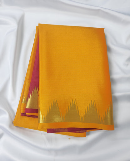 Grace in Weave - Pure crepe 90grams Temple border saree