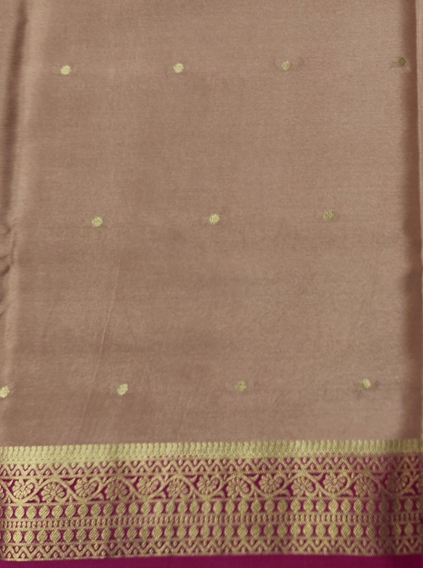 Pure Crepe Saree with small  motifs