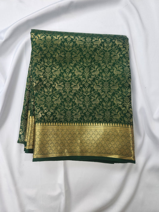 Regal Weave Harmony - Pure Crepe Brocade saree