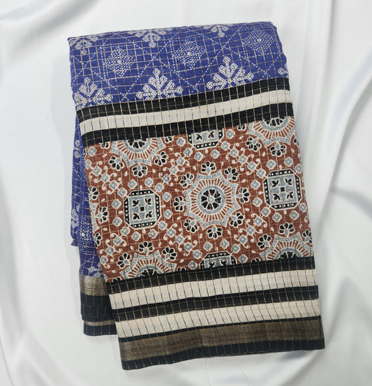Mosaic Heritage - Printed Saree
