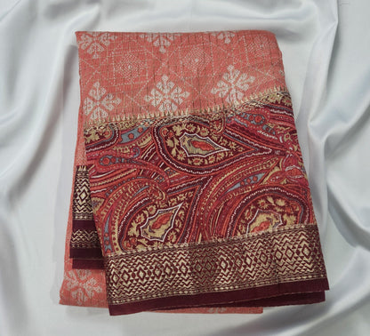 Earthy Fusion - Printed Saree