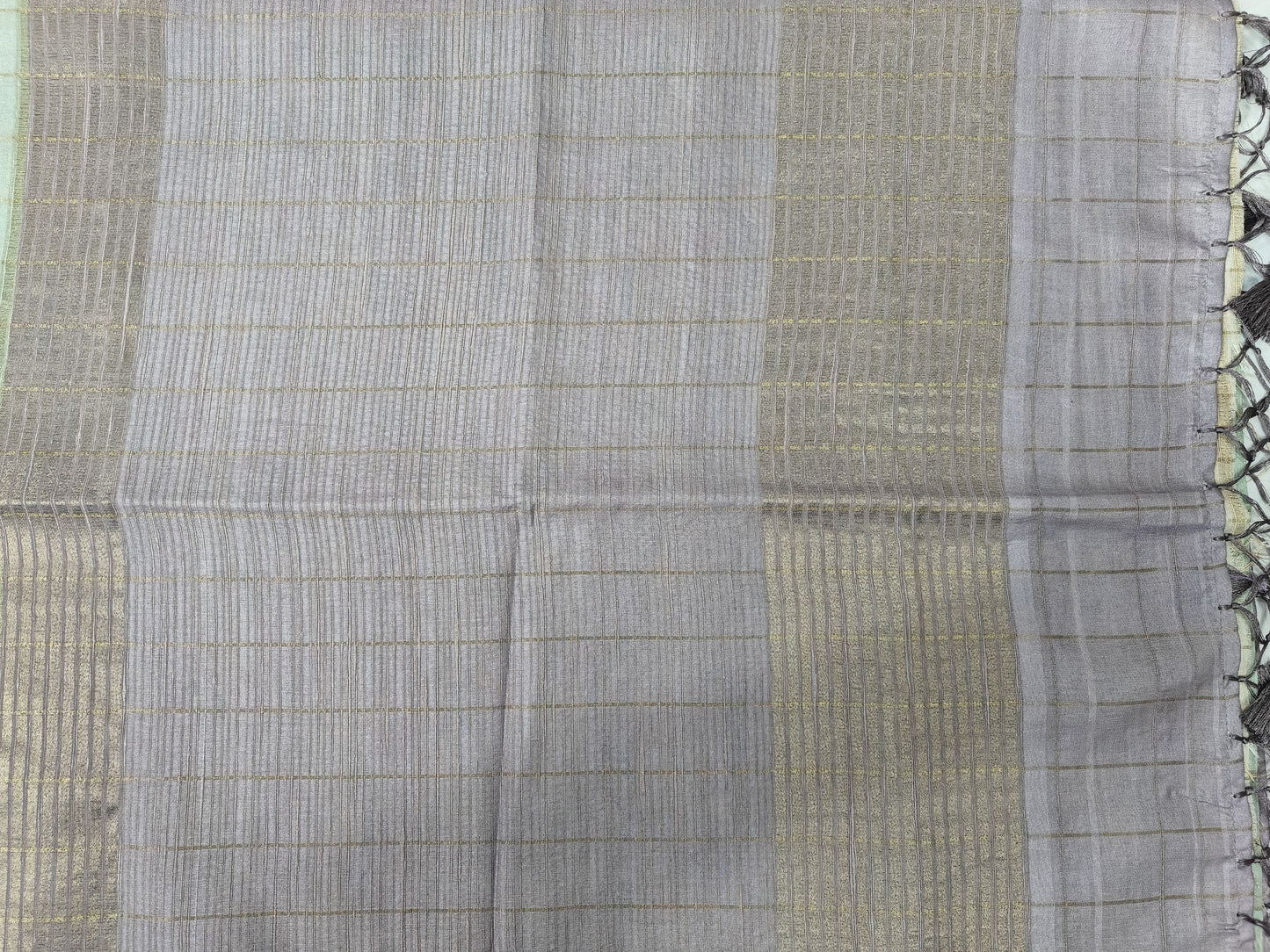 Whispers of nature - Raw Silk Kalamkari print saree