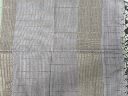 Whispers of nature - Raw Silk Kalamkari print saree