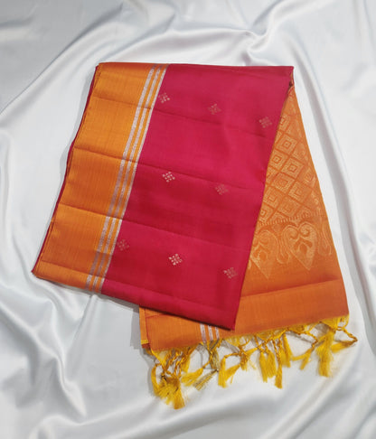 The Motif Classic - Handloom saree with bentex border