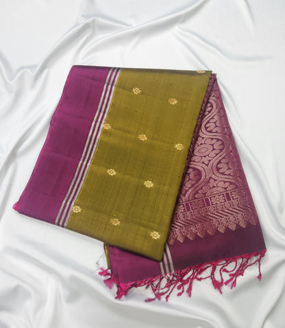The Motif Classic - Handloom saree with bentex border