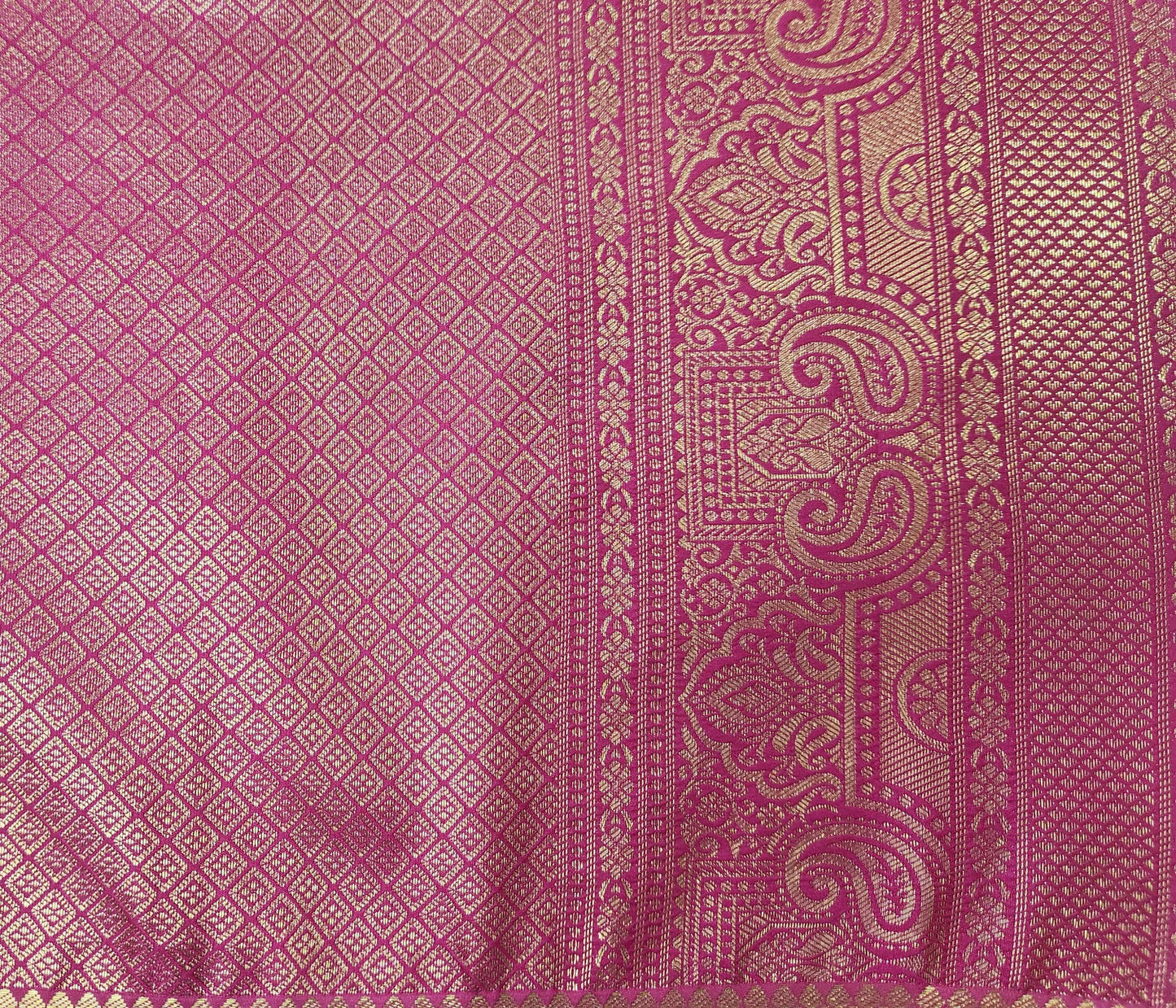 Regal Bloom - Kancheevaram semi-silk saree