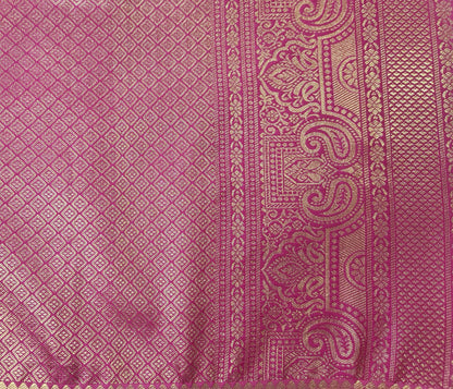 Regal Bloom - Kancheevaram semi-silk saree