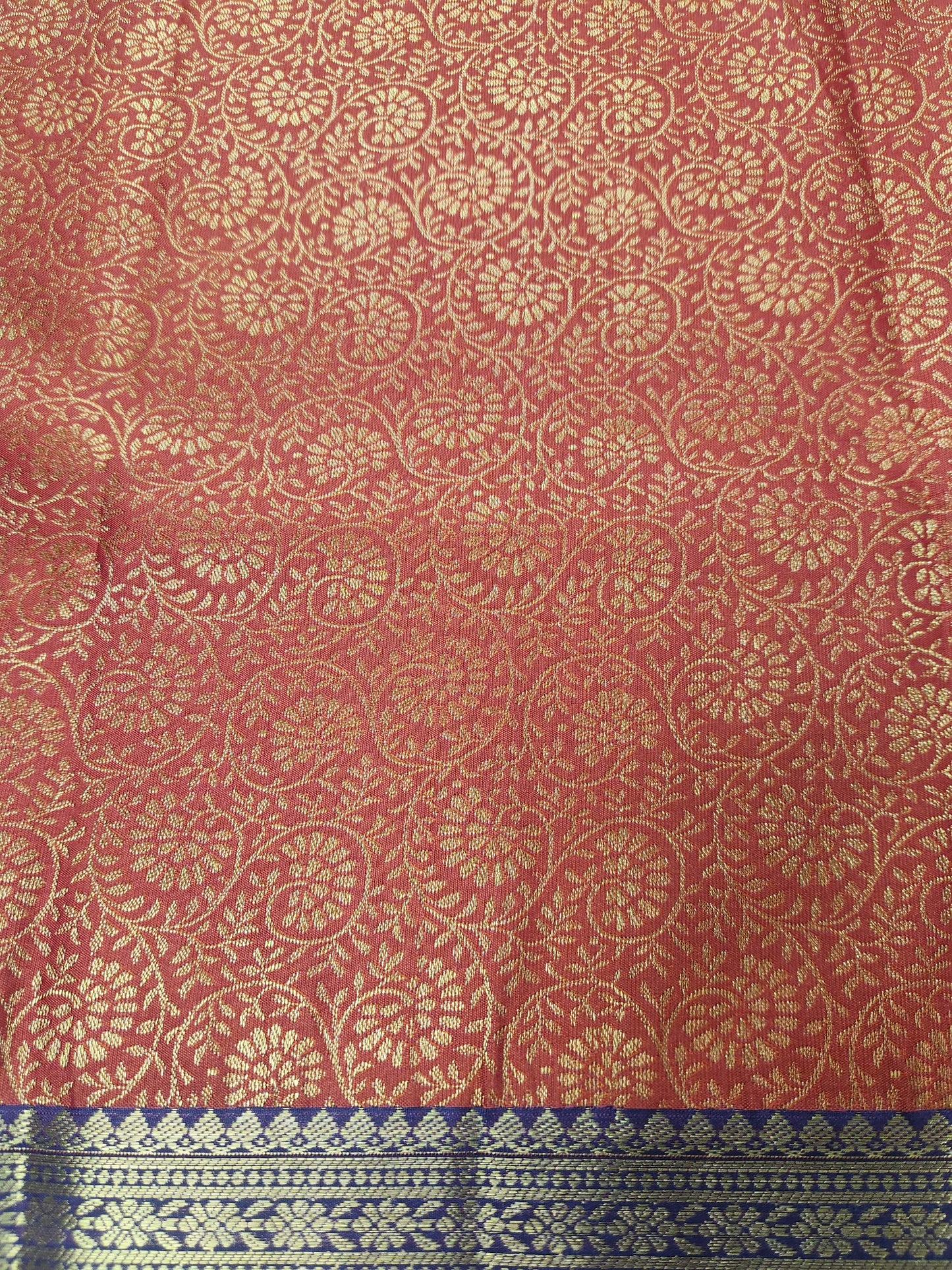 Regal Bloom - Kancheevaram semi-silk saree
