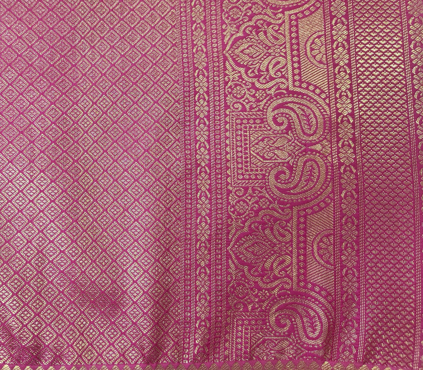 Regal Bloom - Kancheevaram semi-silk saree