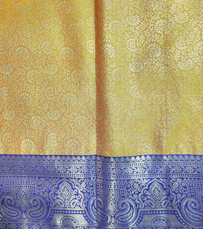 Regal Bloom - Kancheevaram semi-silk saree